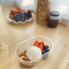 greek yogurt (สตรอว์เบอร์รี่+บลูเบอร์รี่)