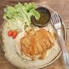 ข้าวไก่อบซอสเสาวรส (112.-)