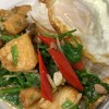 ข้าวปลากะพงผัดคื่นช่าย