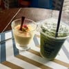 มูสมะม่วง 55 บาท
มูสมะม่ววงอร่อยจริงๆ
มัทฉะลาเต้ 55 บาท 
