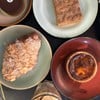 vanilla flan,almond croissant,apple tart, chocolate tart 
