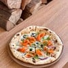 Smoked salmon pizza