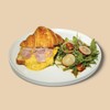 Croissant with Scrambled Egg & Ham