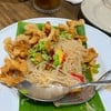 ตำมั่วเส้นเล็กเมนูนี้พอเสิร์ฟต้องรีบกินไม่อย่างนั้นเส้นจะแข็งแต่รับประกันความแซ่