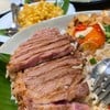 ข้าวหน้าเนื้อโคขุนกับไข่ดองน้ำปลานัวนัวเยิ้มเยิ้ม