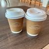 Flat white & Matcha latte หวาน 50% อร่อยค่ะ