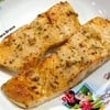 สเต็กแซลมอนหม้อทอดไร้น้ำมัน