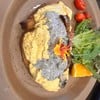 scrambled eggs on sourdough 