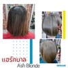 ตัดซอยทรงBob พร้อมปิดผมขาวโทนหม่น Ash blonde