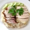 ข้าวมันไก่ + หมูกรอบ