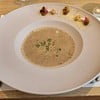 📌Course2: ซุปครีมเห็ดแครงและเห็ดแครงทอด
 (Split gill mushroom cream soup with t