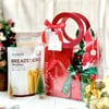  "New Year Gift Set Bag"(750THB) ที่จัดต้นคริสมาสต์ต้นมินิ 2 ต้นและลูกกวาด 