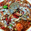 ตำมะละกอใส่กุ้งสดปูม้า รสจัด 