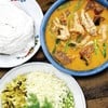 ขนมจีนน้ำยากะทิตีนไก่ โคราช