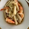 กุ้งผัดไหลบัว