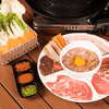 ชุดหมูรวมพร้อมชุดผักและน้ำจิ้ม