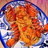 Linguine with whole Canadian Lobster