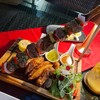 Beef skewer with the best potato wedges