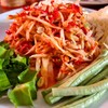 Delicious spicy som tam