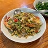 ชะอมผัดวุ้นเส้นใส่กุ้ง