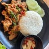 กระเพราสันคอหมู เมนูนี้50บาท