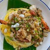 กุ่งพริกเกลือไข่คนราดข้าว