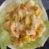 น้ำสลัดหวานมัน กุ้งกรอบๆ ตัวใหญ่ๆ แคนตาลู๊ปสดๆ ทานแล้วสดชื่น