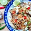 ข้าวผัดชะอมกากหมูปลาทูทอด
