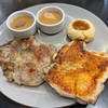 pork neck & chicken steak 
