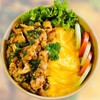 ไข่ข้นกะเพราไก่ ราดข้าว