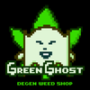 Green Ghost Degen Best weed shop and delivery logo