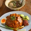 ข้าวหมูแดงหมูกรอบ, ต้มเลือดหมู