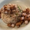 ข้าวเหนียวจิ้มแจ่วหมูทอด