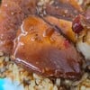 ข้าวหมูแดงรวมทุกอย่าง เพิ่มไข่ดำ (50+12 บาท)