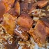 ข้าวหมูแดงรวมทุกอย่าง เพิ่มไข่ดำ (50+12 บาท)