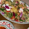 fired vegetables with shrimps