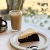 “Grocery Latte”(110THB) & “Dark Beer Chocolate Cake”(150THB) 