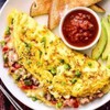 ⭐5.0 (2107) - HALF MOON OMELETTE 🌮Cheesy Butchers ฮาฟมูน ออมเล็ต บุชเชอร์ชีส