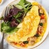 HALF MOON OMELETTE 🌮Cheesy Spinach Chicken ฮาฟมูน ออมเล็ต ผักโขมอบไก่ชีส