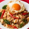 ข้าวกะเพราป่าเถื่อน กุ้งสับ