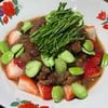 ยำสตอเบอรี่กะปิหมูหวาน