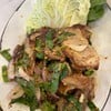 ยำคอหมูย่าง