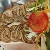 หูหมูเย็น หั่นมาแบบไม่หนาเกินไปไม่บางเกิน เป็นเมนูที่หากินค่อนข้างยาก ที่นี่ทำถื
