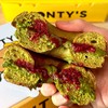 “Matcha Raspberry Bagel Sandwich” (THB220)