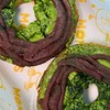 “Matcha Butter Cream Open Faced Bagel Sandwich” (THB290)