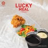 ข้าวหน้าไก่คาราเกะ ซอสเทอริยากิ + มินิสลัด