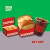 DIY Egg Sandwich + Drink + Side | เลือก แซนวิชไข่ + ดริ้งค์ + ทานเล่น