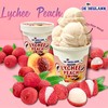 Lychee Peach  (  เจลาโต้ ลิ้นจี่พีช  ) ซอร์เบท    ถ้วย  16  oz   )(  De'beulann 
