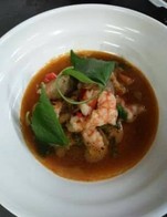 แกงป่ากุ้งใบยี่หล่า120บ.