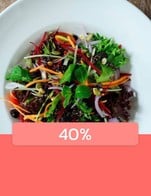 โปรโมชั่น 40% ลด 40 % เมื่อสั่งเมนูในหมวด อาหารเรียกน้ำย่อย - Hors d’oeuvre, ผัด - Stir-fry, น้ำพริกและเครื่องจิ้ม - Chilli paste and Dip, อาหารจานเดียว- Pasta and Rice, ซุปและแกง - Soup and Curry, ย่างและนึ่ง - Grilled and Steamed dish, ยำและสลัด - Salad